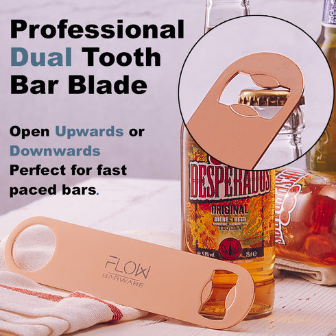 Copper Bar Blade Bottle Opener - Set of 4